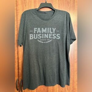 JENSEN ACKLES Family Business Beer Co BREWERY Charcoal T-Shirt XL SUPERNATURAL